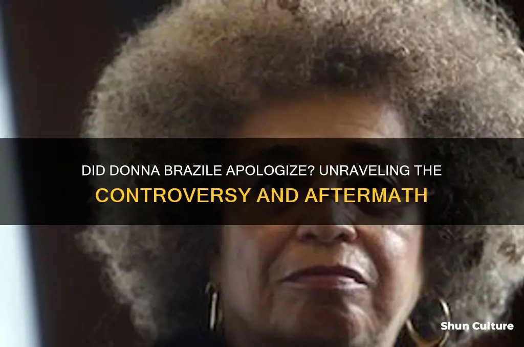 did donna brazile appologize