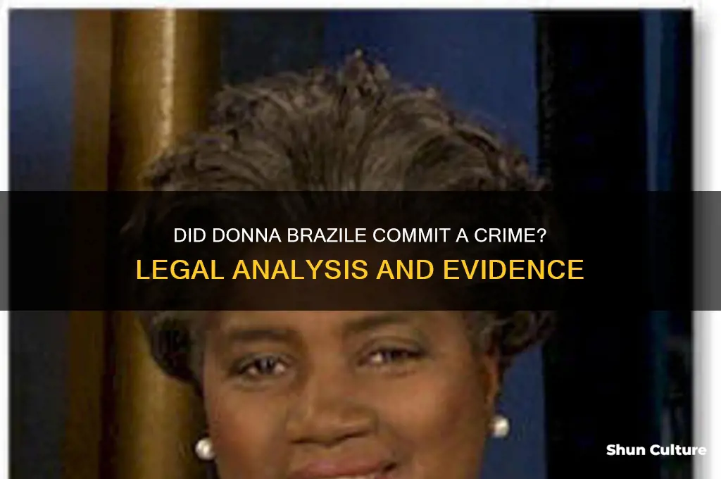did donna brazile commit a crime
