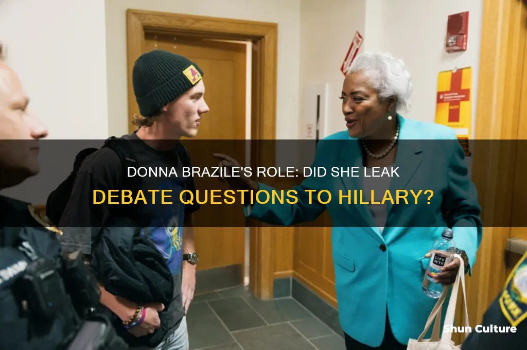 did donna brazile gave hillary questions in advance