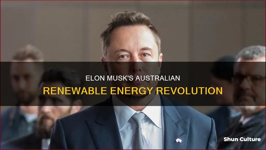 did elon musk make renewable energy for australia