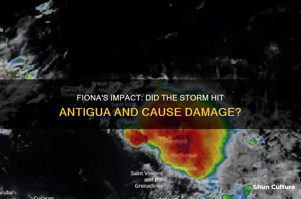did fiona hit antigua