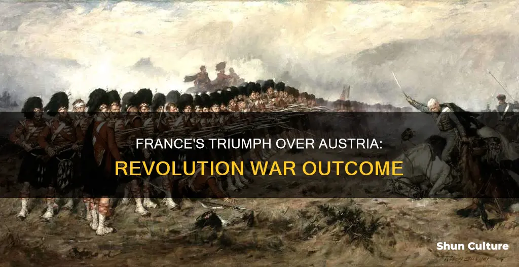 did france win the war with austria revolution