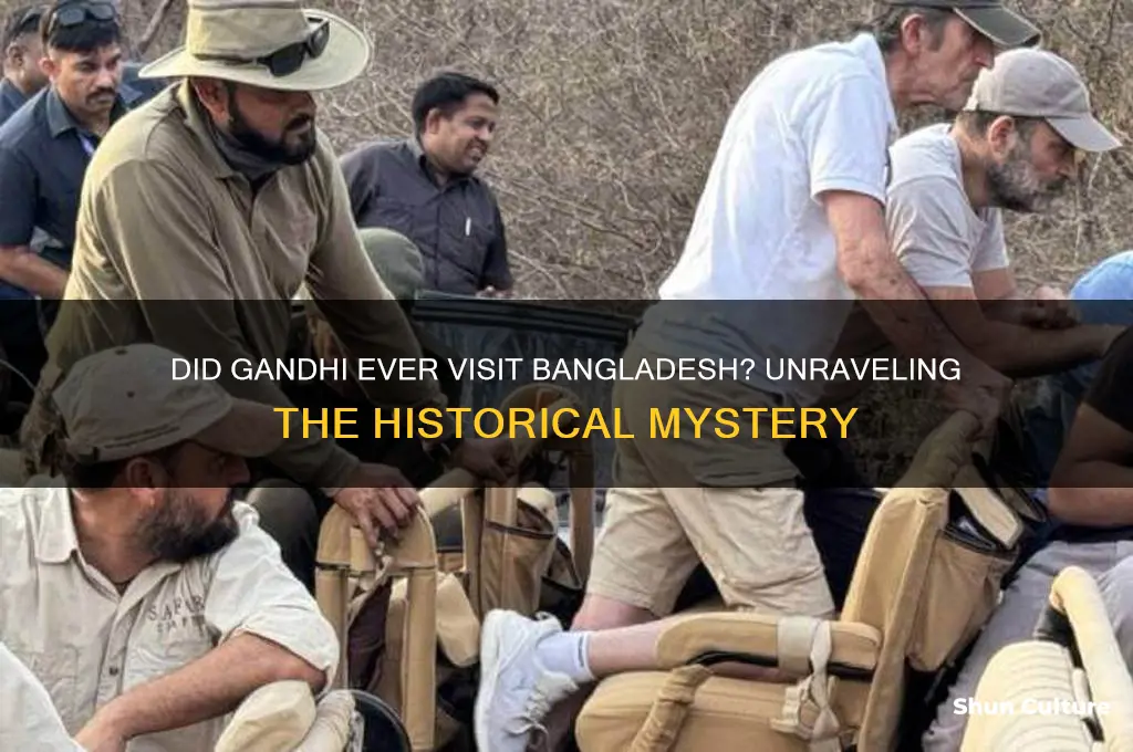 did gandhi visit bangladesh