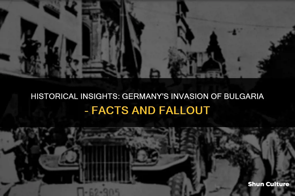 did germany invade bulgaria