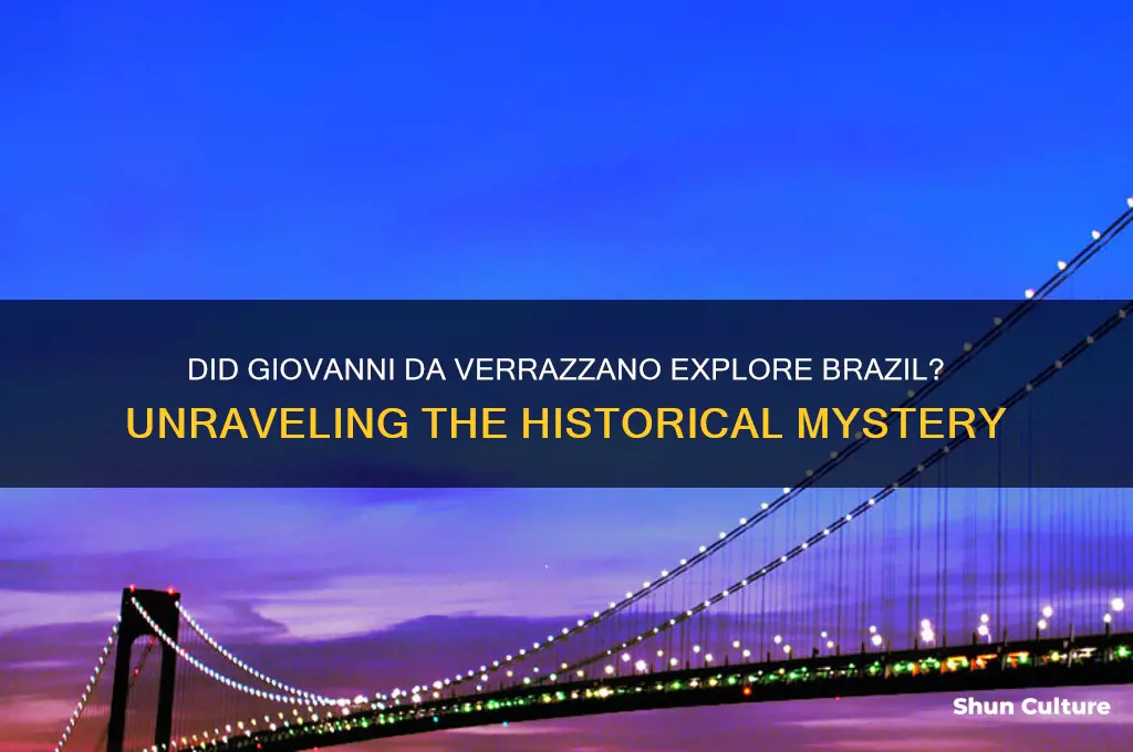 did giovanni da verrazzano go to brazil