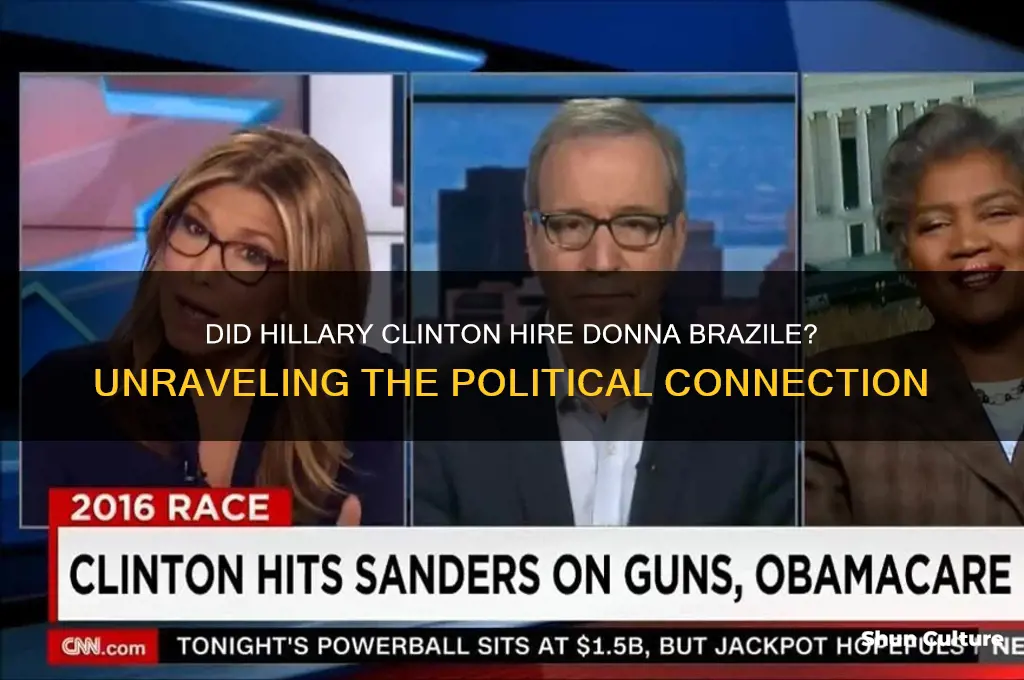 did hillary clinton hire donna brazile