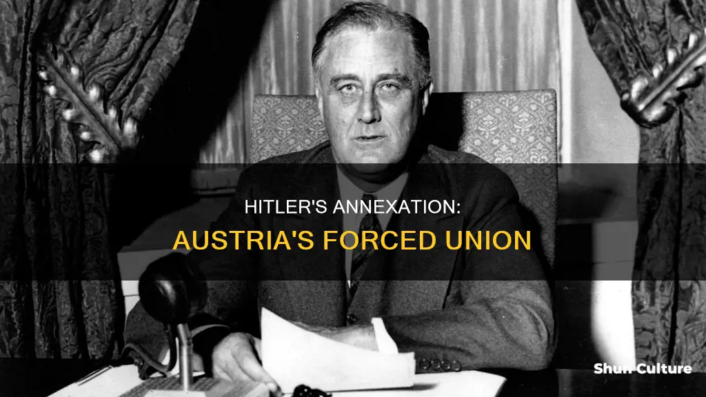 did hitler force union with austria