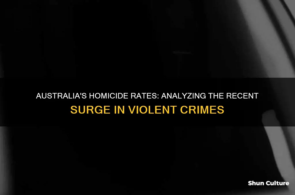 did homicides go up in australia