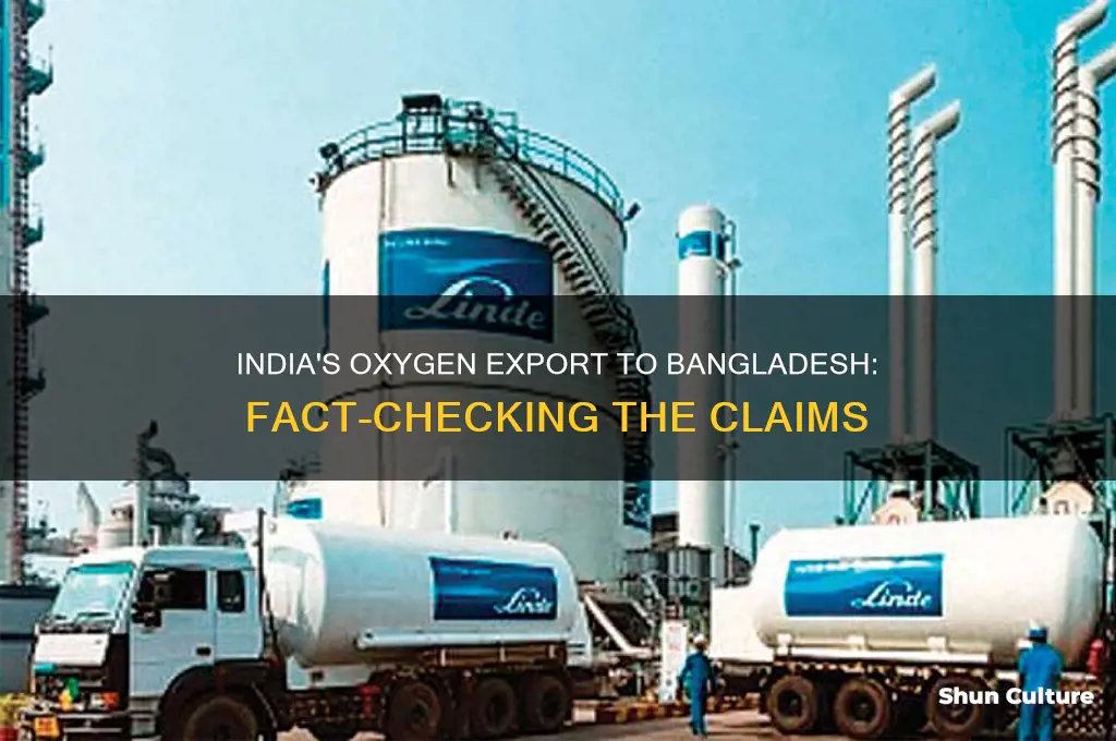 did india export oxygen to bangladesh