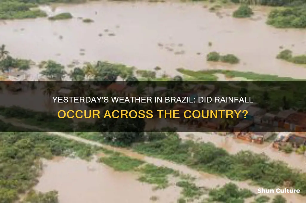 did it rain yesterday in brazil