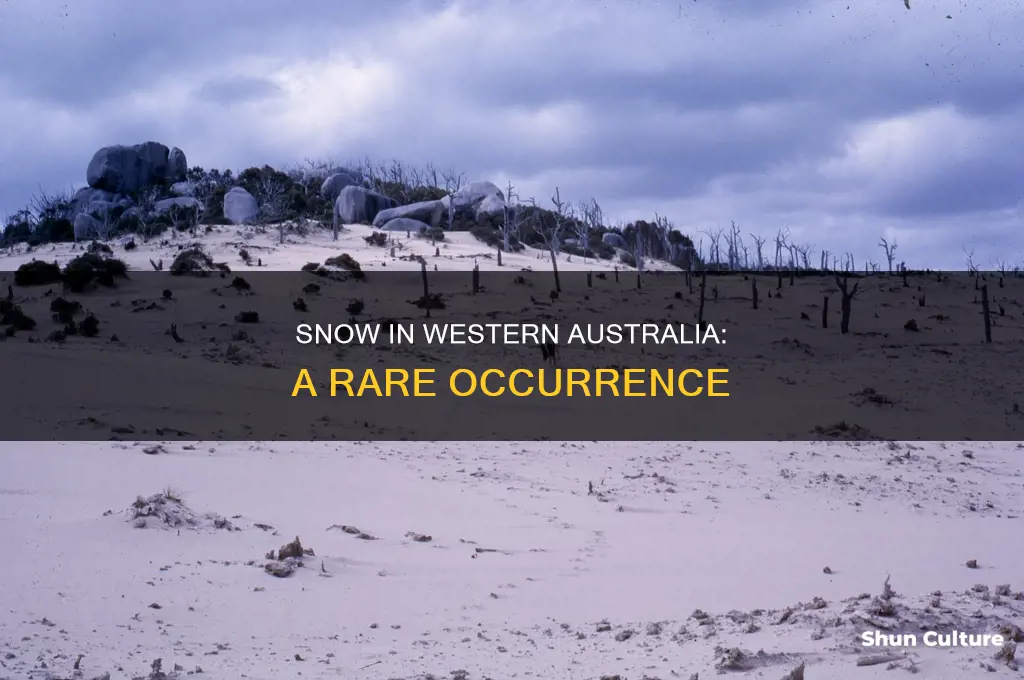 did it snow in western australia