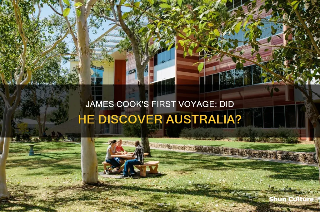 did james cook discover australia on his first voyage