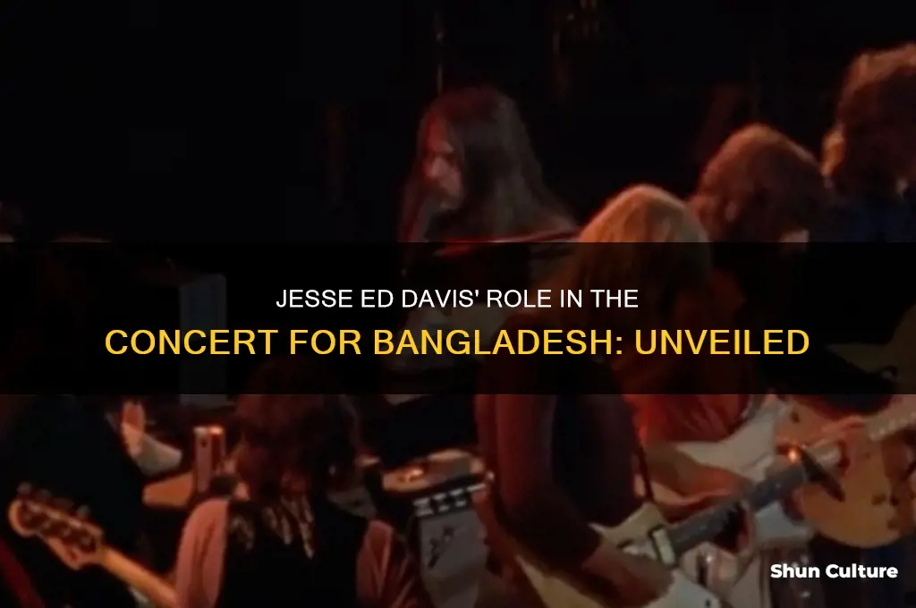 did jesse ed davis play concert for bangladesh