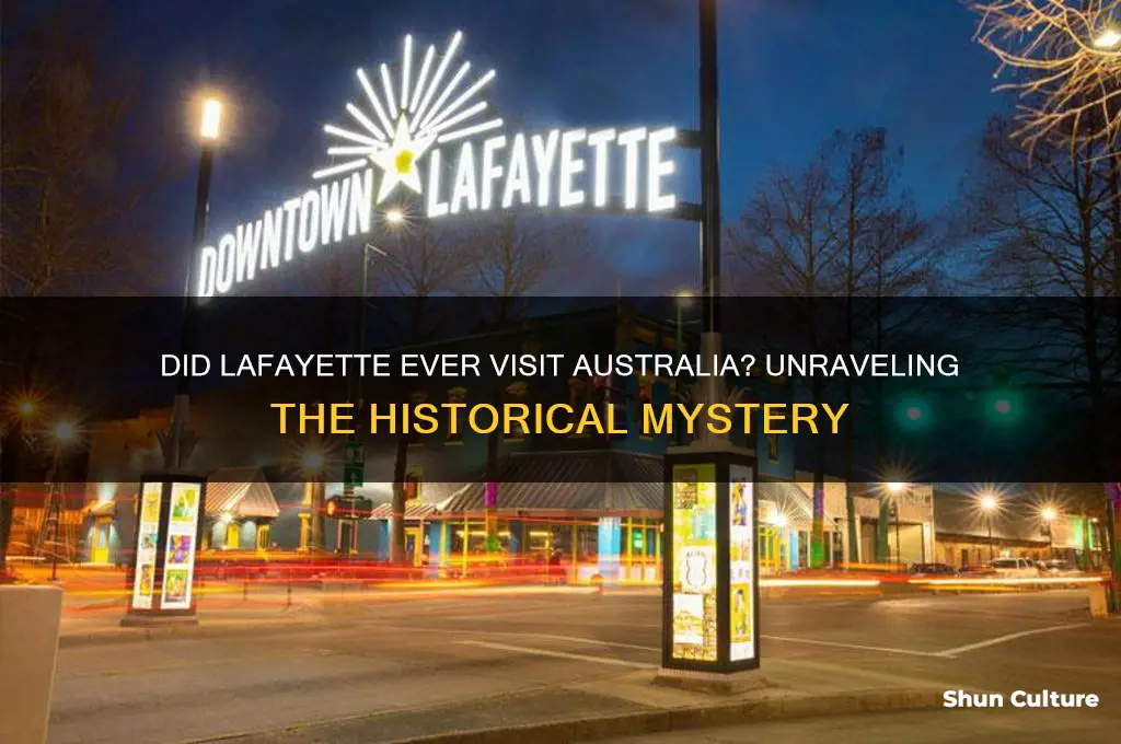 did lafayette go to australia