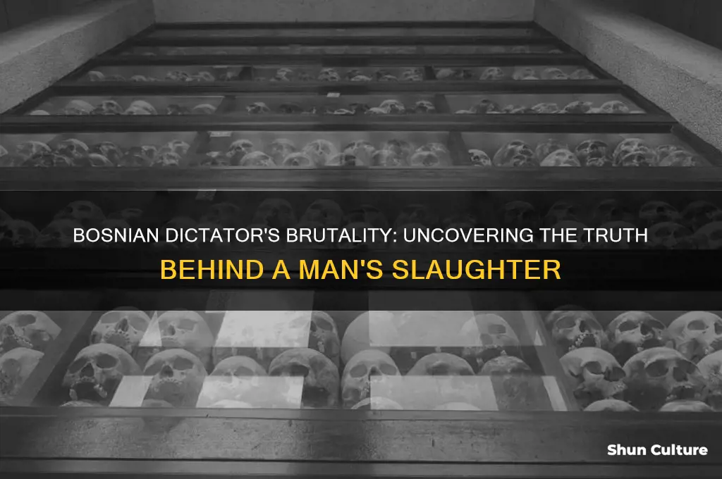 did man slaughtered by a dictator happen in bosnian