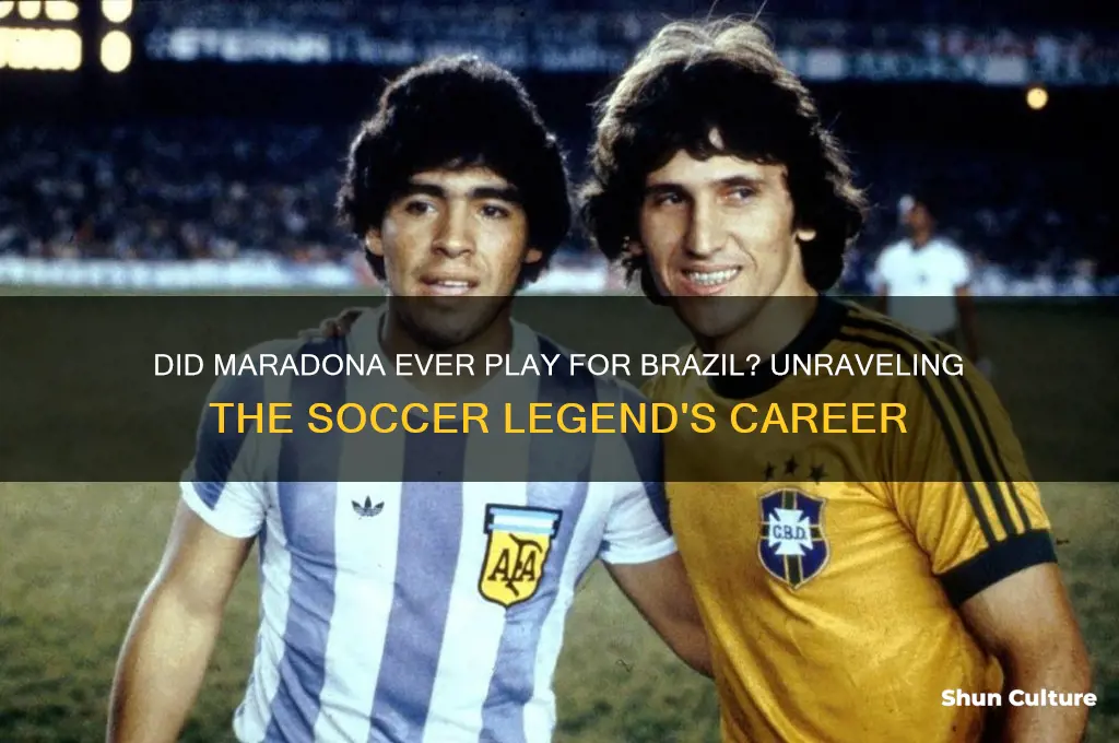 did maradona play for brazil