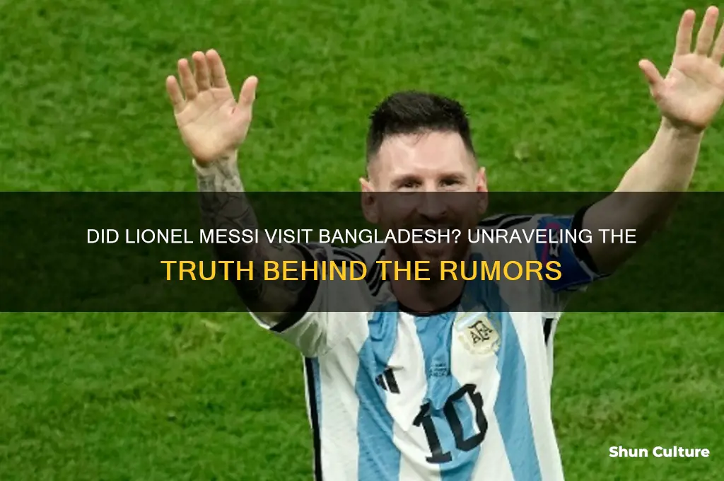 did messi came to bangladesh