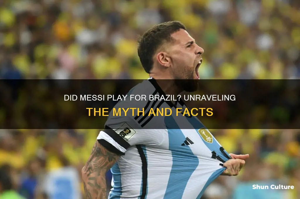 did messi play for brazil