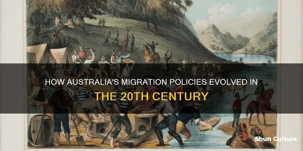 did migration change throughout the 20th century in australia