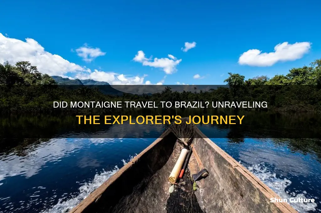 did montaigne travel to brazil