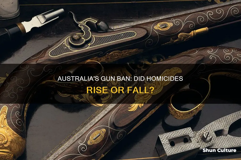 did murders go up in australia after banning guns