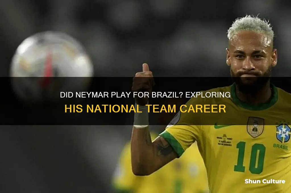 did neymar play for brazil