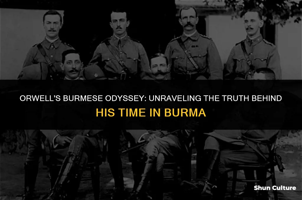 did orwell live in burma