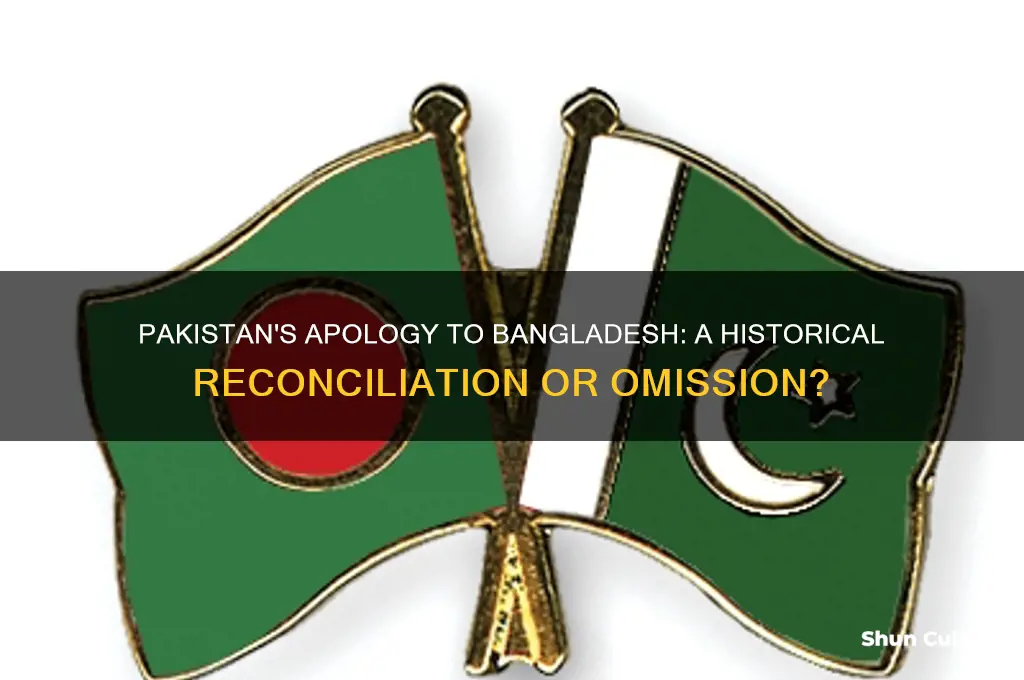 did pakistan apologize to bangladesh