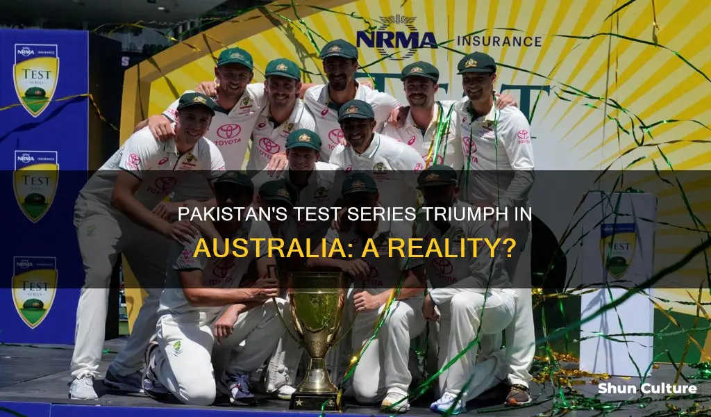 did pakistan ever won a test series in australia