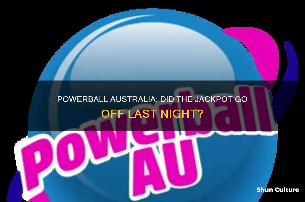 did powerball go off in australia