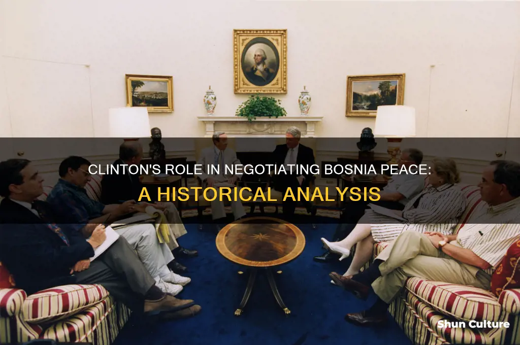 did president clinton help negotiate peace in bosnia