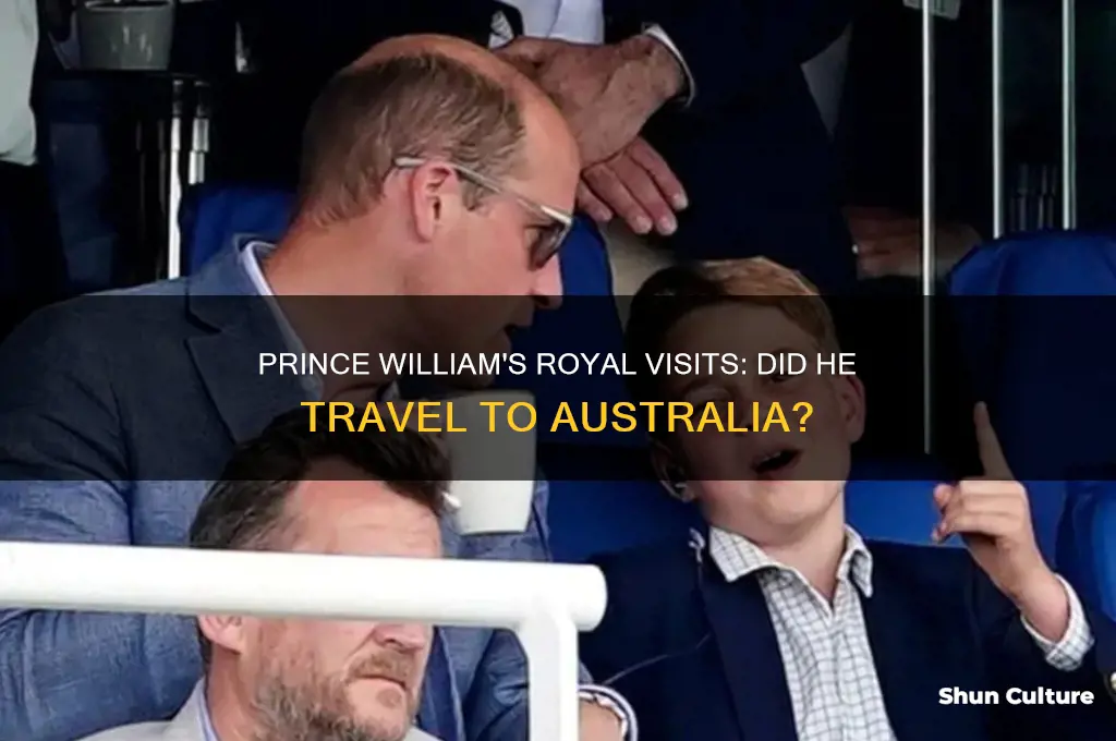 did prince william go to australia