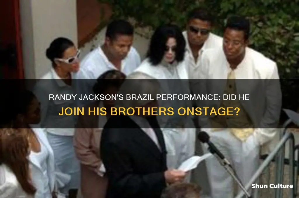 did randy jackson perform with with brothers in brazil