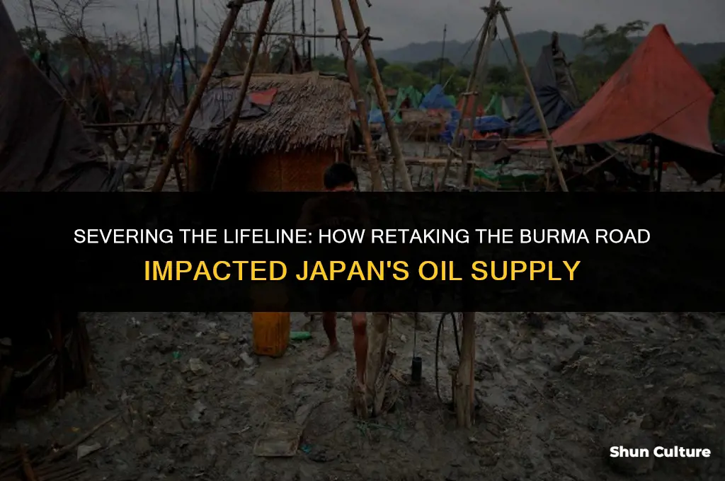 did retaking the burma road cut off japan