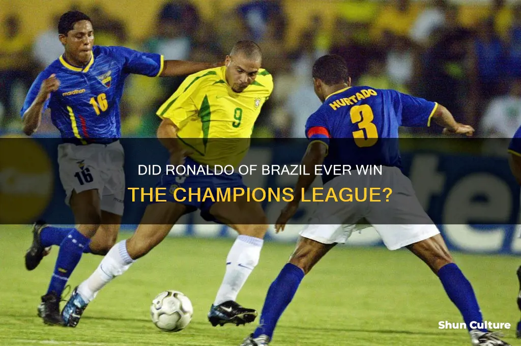 did ronaldo brazil won champions league