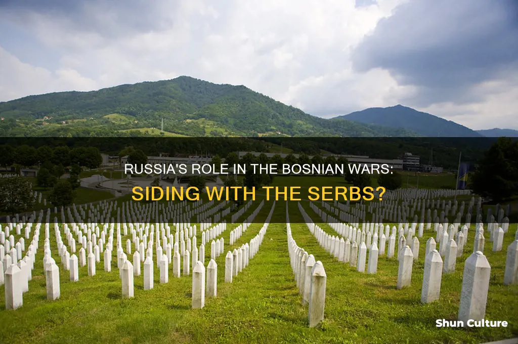 did russia side with the serbs in the bosnian wars