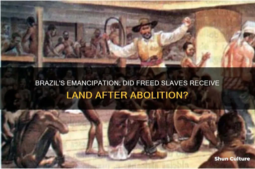 did slave in brazil receive land after emancipation