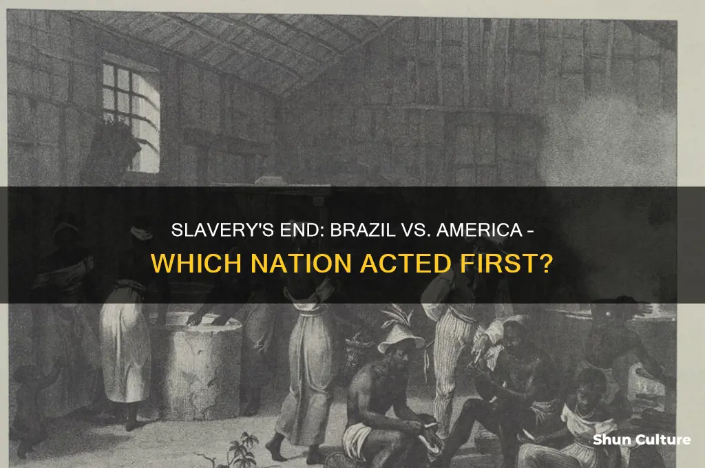 did slavery end sooner in brazil or america