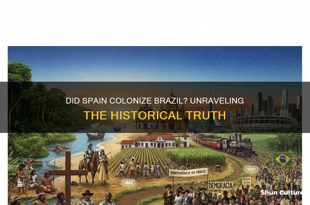 did spain colonize brazil