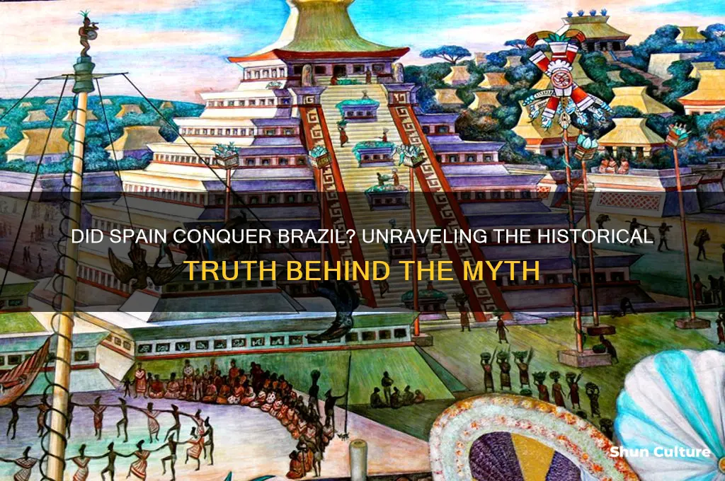 did spain conquer brazil