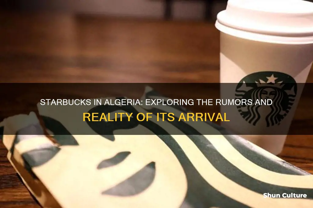 did starbucks open in algeria