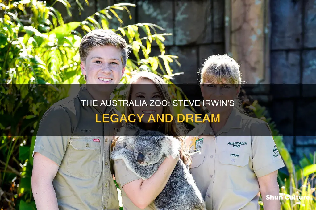 did steve irwin found the australia zoo