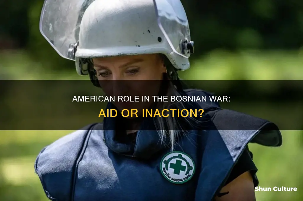 did the americans help during the bosnian war