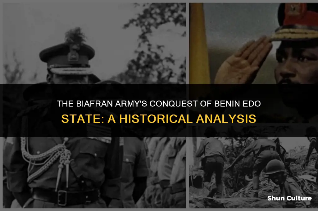 did the biafran army conqer benin edo state