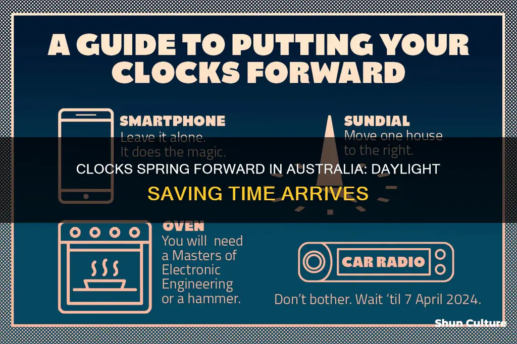 did the clocks change last night australia