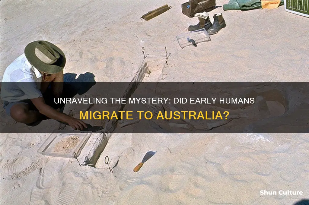 did the first humans move to australia