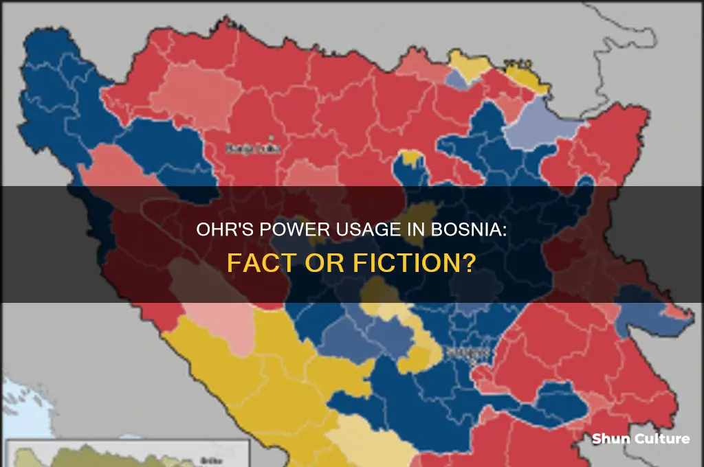 did the ohr ever use power in bosnia