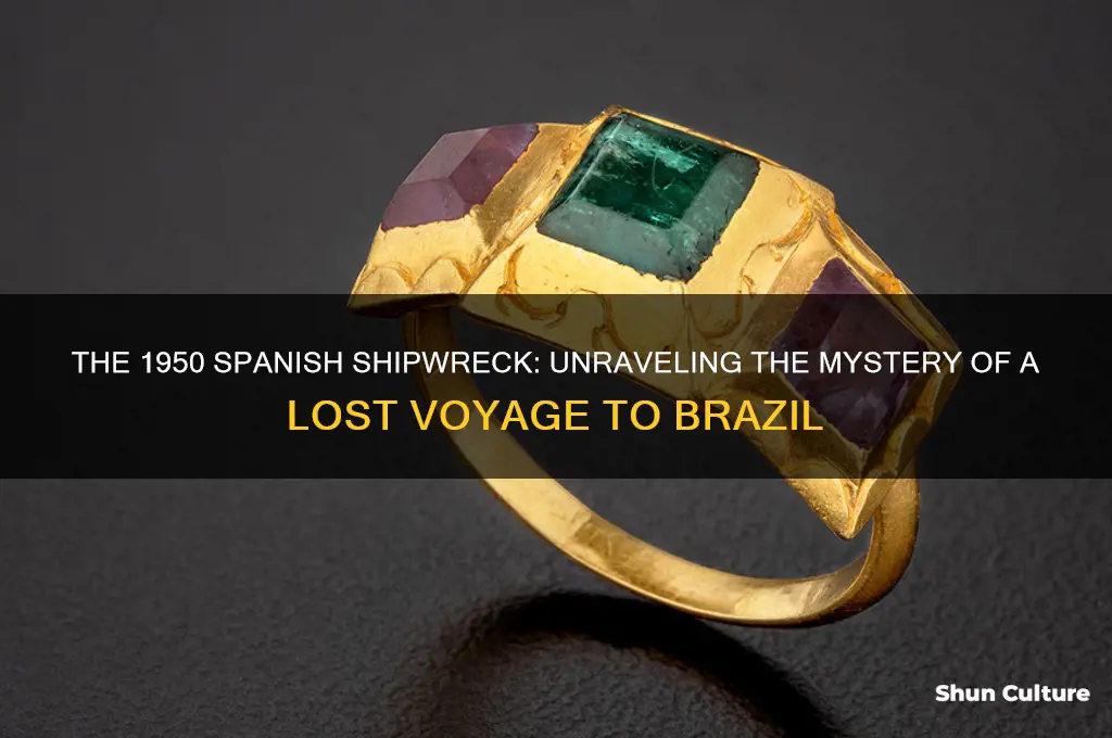 did the ship sank in 1950 from spain to brazil