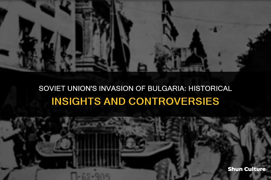 did the soviet union invaded bulgaria