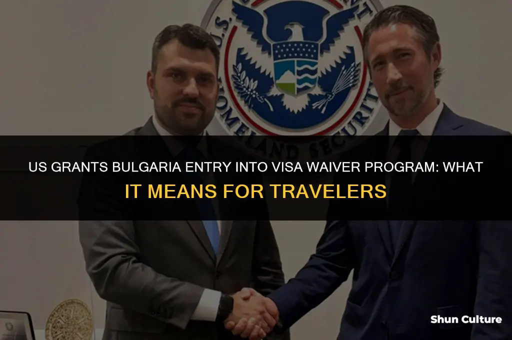 did the us admitted bulgaria in visa waiver program